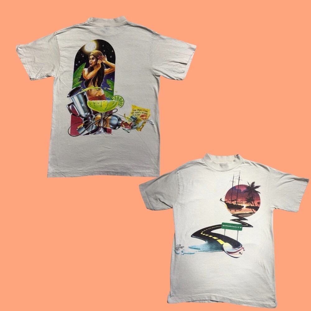 Vintage 1980s Jimmy Buffett Caribbean Soul Shirt Margaritaville Small RARE